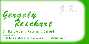 gergely reichart business card